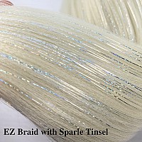 Gozill Blonde Braiding Hair Pre Stretched Sparkle Tinsel Prestretched Braiding Hair Kanekalon Ez Braid Knotless Braiding Hair 26