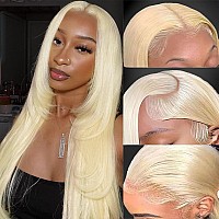 Clickiss 613 13X4 Lace Front Wig Human Hair 180 Density 613 Lace Front Wig Human Hair Straight 613 Hd Lace Frontal Wig 34 Inch