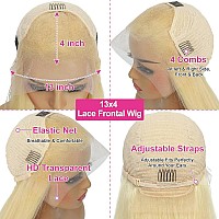 Clickiss 613 13X4 Lace Front Wig Human Hair 180 Density 613 Lace Front Wig Human Hair Straight 613 Hd Lace Frontal Wig 34 Inch