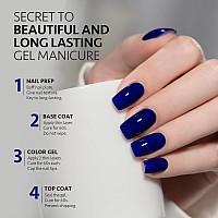 Gaoy Deep Blue Gel Nail Polish 16Ml Soak Off Gel Polish Uv Light Cure For Nail Art Diy Manicure At Home 1532 Midnight Blue