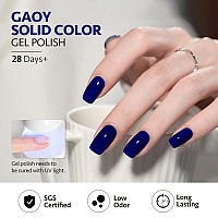 Gaoy Deep Blue Gel Nail Polish 16Ml Soak Off Gel Polish Uv Light Cure For Nail Art Diy Manicure At Home 1532 Midnight Blue