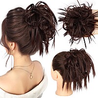 Hmd Tousled Updo Messy Bun Hairpiece Hair Extension Ponytail With Elastic Rubber Band Updo Ponytail Hairpiece Synthetic Hair Ext