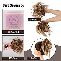 Hmd Tousled Updo Messy Bun Hairpiece Hair Extension Ponytail With Elastic Rubber Band Updo Ponytail Hairpiece Synthetic Hair Ext