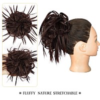 Hmd Tousled Updo Messy Bun Hairpiece Hair Extension Ponytail With Elastic Rubber Band Updo Ponytail Hairpiece Synthetic Hair Ext