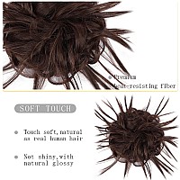 Hmd Tousled Updo Messy Bun Hairpiece Hair Extension Ponytail With Elastic Rubber Band Updo Ponytail Hairpiece Synthetic Hair Ext