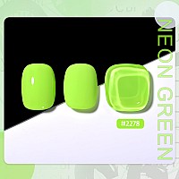 Gaoy Neon Green Gel Nail Polish 16Ml Soak Off Gel Polish Uv Light Cure For Nail Art Diy Manicure At Home 2278 Neon Green