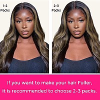 Lashey Seamless Clip In Hair Extensions Natural Black Mixed Chestnut Brown 110G 7Pcs Body Wave Clip In Hair Extensions Human Hai