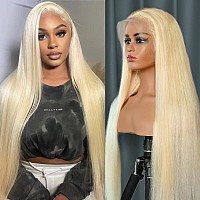 Clickiss 613 13X4 Lace Front Wig Human Hair 180 Density 613 Lace Front Wig Human Hair Straight 613 Hd Lace Frontal Wig 32 Inch