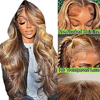 32 Inch Highlight Honey Blonde Lace Front Wig 136 Ombre P427 Highlight Colored Lace Front Wigs Human Hair Pre Plucked Bleache