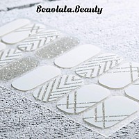 Beaolata Nail Polish Strips 32 Nail Wraps Nail Stickers Gel Nail Strips Easy Apply Remove Long Lasting Salon Quality Sil