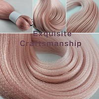 Leticia Rosegold Pink Ombre Braiding Hair Pre Stretched Ez Braid Pre Stretched Hypoallergenic Braiding Hair