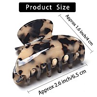 Medium Claw Hair Clips For Women Girls Tortoise Hair Jaw Clips Celluloid Hair Claw Clamps Leopard Print Hair Clasp 3 Pack Mother