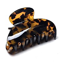 Medium Claw Hair Clips For Women Girls Tortoise Hair Jaw Clips Celluloid Hair Claw Clamps Leopard Print Hair Clasp 3 Pack Mother