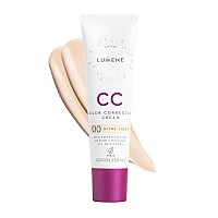 Lumene Color Correcting Cc Cream Lightweight Foundation Medium Coverage Redness Reducing Face Makeup For Glowing Complexio