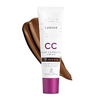 Lumene Color Correcting Cc Cream Lightweight Foundation With Medium Coverage Redness Reducing Face Makeup For Glowing Comple