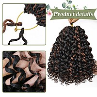 Gogo Curl Crochet Hair 8 Packs Water Wave Crochet Hair 10 Inch Curly Crochet Hair For Women Short Beach Curl Crochet Hair Synthe