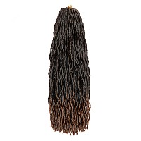 12 Inch Faux Locs Crochet Hair T30 7 Packs Soft Locs Crochet Hair Extensions 12 Strands Crochet Goddess Locs Hair For Women Girl