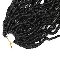 12 Inch Faux Locs Crochet Hair 1B Soft Locs Crochet Hair Pre Looped Crochet Hair Extensions