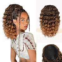 Aisi Beauty Curly Ponytail Extension Drawstring Ponytail Extension For Black Women Clip In Ponytail Extension Synthetic 14 Inch