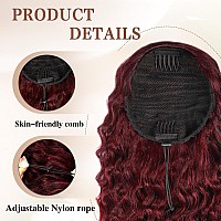 Aisi Beauty Curly Ponytail Extension Drawstring Ponytail Extension For Black Women Synthetic Clip In Ponytail 14 Inch Long Curl