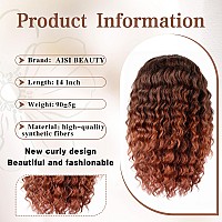 Aisi Beauty Curly Ponytail Extension Drawstring Ponytail Extension For Black Women Synthetic Curly Wavy 14 Inch Fake Clip In Pon