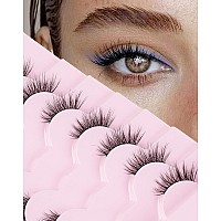 Onlyall Half Eyelashes Corner Lashes Natural Lashes Half Lashes Wispy End Lashes Corner Eyelashes 34 Lashes 7 Pairs C19