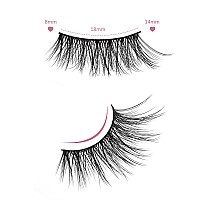 Onlyall Half Eyelashes Corner Lashes Natural Lashes Half Lashes Wispy End Lashes Corner Eyelashes 34 Lashes 7 Pairs C19