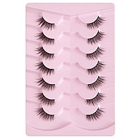 Onlyall Half Eyelashes Corner Lashes Natural Lashes Half Lashes Wispy End Lashes Corner Eyelashes 34 Lashes 7 Pairs C19