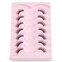 Onlyall Half Eyelashes Corner Lashes Natural Lashes Half Lashes Wispy End Lashes Corner Eyelashes 34 Lashes 7 Pairs C19