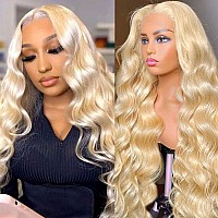 Shengcai 613 Lace Front Wig Human Hair Body Wave 613 5X5 Hd Lace Closure Wig Wear And Go Glueless Wig 200 Density Blonde Lace Fr