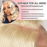 Shengcai 613 Lace Front Wig Human Hair Body Wave 613 5X5 Hd Lace Closure Wig Wear And Go Glueless Wig 200 Density Blonde Lace Fr