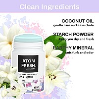 Atom Fresh Lab Deodorant 23 Oz Solid Stick Lily Jasmine Longlasting Odor Control Aluminumfree Baking Sodafree S