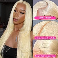 Aliaurora 613 13X6 Lace Front Wig Human Hair 200 Density 613 Lace Front Wig Human Hair 20 Inch Straight Blonde Wig Human Hair Pr