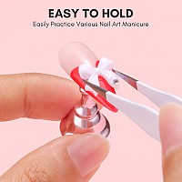 Makartt Nail Stand For Press On Nails Display Practice Art Magnetic Fake Nail Holder For Painting Nails Stand For False Nail Des