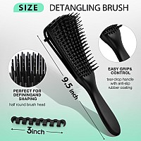 Hommtina Detangling Brush Set Getting Shine And Makes Hair Smooth Curly Hair Brush For Adult Kids Wet Or Dry Hair