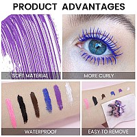 Doubleended Colored Mascara For Eyelashes Setcolorful Waterproof Mascara Long Lasting Charming Voluminous Mascara For Women Cr