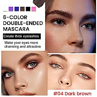 Doubleended Colored Mascara For Eyelashes Setcolorful Waterproof Mascara Long Lasting Charming Voluminous Mascara For Women Cr