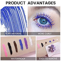 Doubleended Colored Mascara For Eyelashes Set Colorful Waterproof Mascara Long Lasting Charming Voluminous Mascara For Women Cr