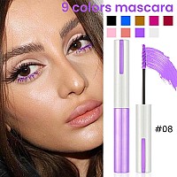 Colored Mascara For Eyelashes With Comb Setcolorful Waterproof Mascara Long Lasting Charming Voluminous Mascara For Women Cruel