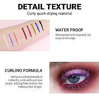 Colored Mascara For Eyelashes With Comb Setcolorful Waterproof Mascara Long Lasting Charming Voluminous Mascara For Women Cruel