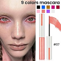 Colored Mascara For Eyelashes With Comb Setcolorful Waterproof Mascara Long Lasting Charming Voluminous Mascara For Women Cruel