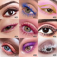 Colored Mascara For Eyelashes With Comb Setcolorful Waterproof Mascara Long Lasting Charming Voluminous Mascara For Women Cruel