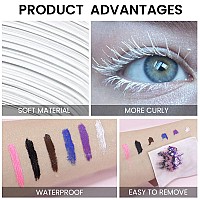 Doubleended Colored Mascara For Eyelashes Set Colorful Waterproof Mascara Long Lasting Charming Voluminous Mascara For Women Cr