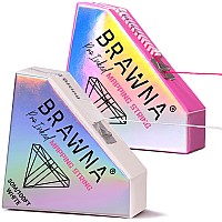 Brawna 2 Pack Pro Inked Mapping String For Brow And Lip Measuring Color Pink And White