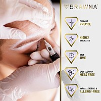 Brawna 2 Pack Pro Inked Mapping String For Brow And Lip Measuring Color Pink And White