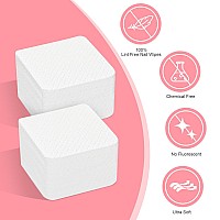 Lint Free Nail Wipes 1000Pcs Nail Supplies Nail Polish Remover Wipes Super Absorbent Soft Nail Wipes For Fingernail Polish Rem