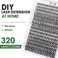 Lanciley Fluffy Lash Clusters 320 Pcs 30D 40D Thick Eyelash Clusters 1016Mm Wispy Individual Lashes Cluster Eyelash Extensions