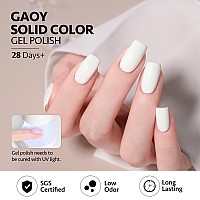 Gaoy Red Pink Gel Nail Polish Set 6 Colors Nude White Soak Off Gel Polish Kit For Salon And Nail Art Diy At Home