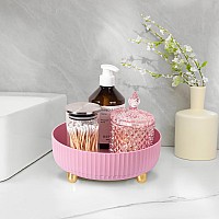 Anyoifax Makeup Perfume Organizer Tray 360 Degree Rotating Lazy Susan Skincare Lotion Organizer Spinning Cosmetics Storage For D