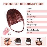 Lommel Clip In Bangs100 Human Hair Bangs Fake Bangs For Women Bangs Hair Clip Hair Extensions Clip On Air Bangs Hairpieces Wi